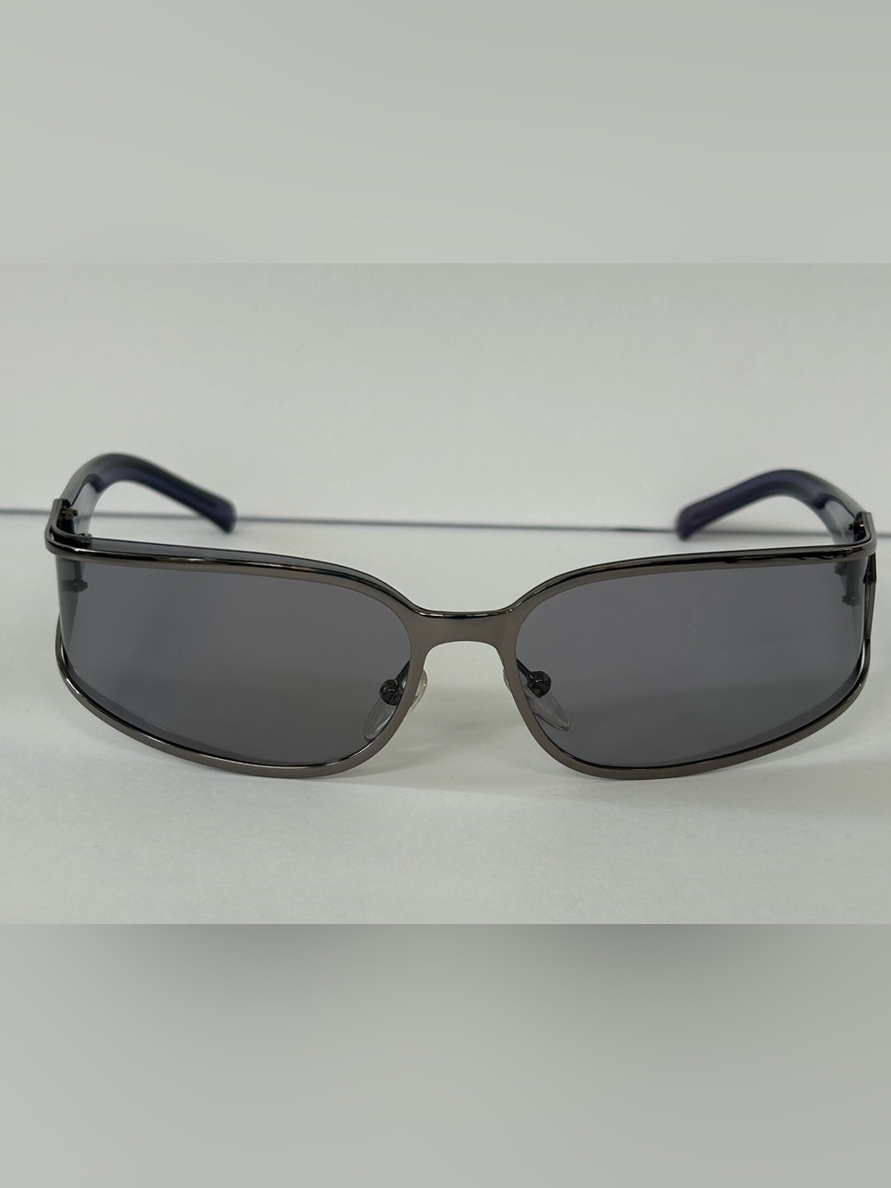 Furla Wrap Navy Blue/Grey Sunglasses w/ F logo